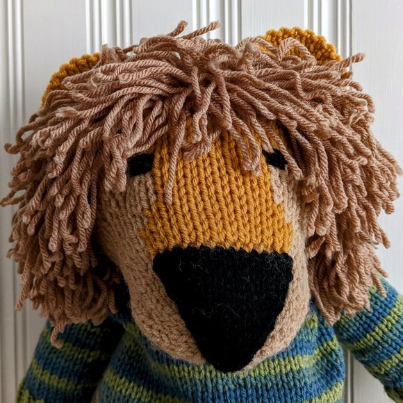 Meet Jack handmade tricot stuffed lion kids birthday gift 26 inches - Picture 2 of 5